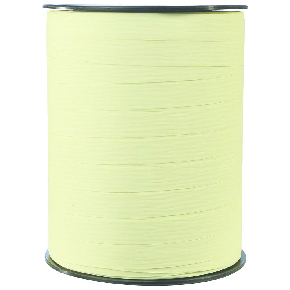Clairefontaine 601502C - One Roll of Matte Ribbon - Dimensions: 250m x 10mm - Colour: Ivory - Decorative gift ribbon - DIY - Gift Wrapping Accessories