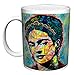 FRIDA KAHLO BY Dean Russo Modern Ceramic Gift Coffee Tea Cocoa (11 OZ C HANDLE CERAMIC MUG) (11 OZ C-HANDLE MUG)