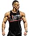 Moge Men's Letter Printed Workot Fitness Gym Tank Top