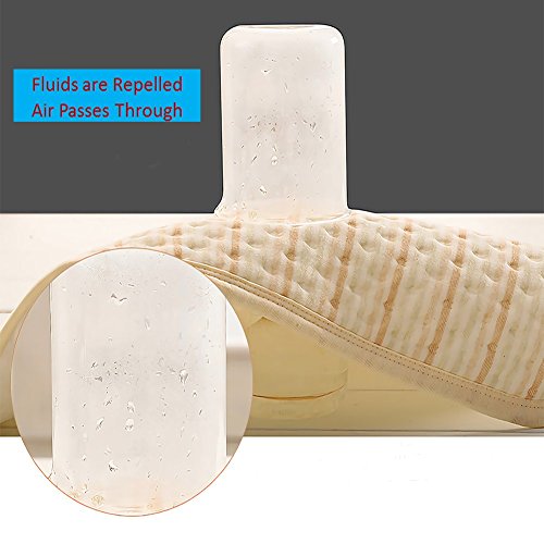 Queen Size Waterproof Mattress Protector Cooling Natural Colored Cotton