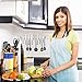 Magnetic Knife Holder for Wall - Stainless Steel Knife Magnetic Strip 24 Inch - Wall Knife Magnet Bar Rack With Hooks