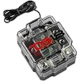 DS18 FDG1024AFS-80A ANL Fuse Holder and Distribution Block 0GA in - 2x4GA Out with Voltmeter