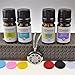 Wild Essentials Love Knot Necklace Essential Oil Diffuser Kit with Lavender, Lemongrass, Peppermint, Orange Oils, 12 Refill Pads, Calming Aromatherapy Gift Set, Customizable Color Changing, Perfume
