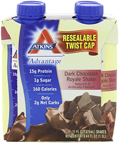 Atkins Ready To Drink Shake, Dark Chocolate Royale, 4 Count ( Pack of 6 ) Atkins Ready To Drink Shake, Dark Chocolate Royale, 4 Count ( Pack of 6 )