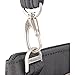 Travelon Anti-Theft Crossbody and RFID Clutch - Small Handbag & Wallet Set for Travel & Everyday - (Black/Dusty Rose Interior)