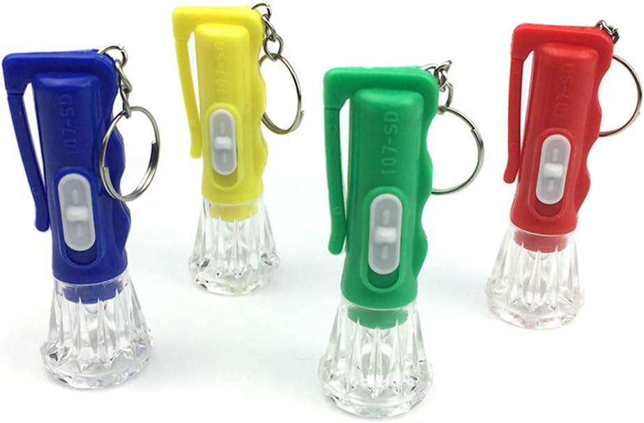 yuanhaourty LED LightUp Toys Mini Flashlight Keychain for Party Favors