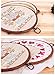 Embroidery Hoops Cross Stitch Hoop Ring Imitated Wood Circle Set Display Frame For Art Craft Handy Sewing and Hanging-3 Pcs