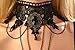 FASHEWELRY Choker Black Lace Necklace Gothic Tattoo Tassel Pendant Vintage Punk Style Wedding Accessories for Halloween and Christmas Parties Dress Up & Pretend Play