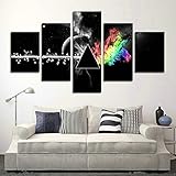 JuYi Art Piece printed Pink Floyd rock music canvas painting for living room home decor Canvas art wall poster 50 inch x30 inch (no frame)