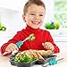 KidsFunwares Robot Meal Time PP Dinnerware Set, Portion Control Divided Plate