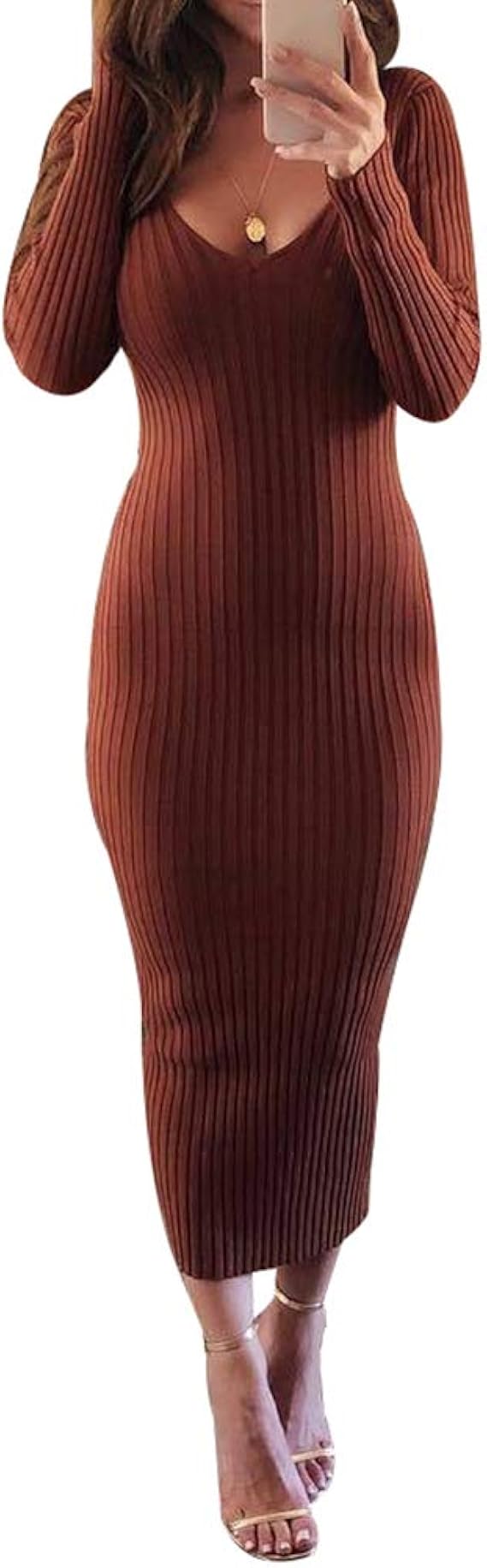 Bodycon Kleid Braun Bodycon Kleid Braun