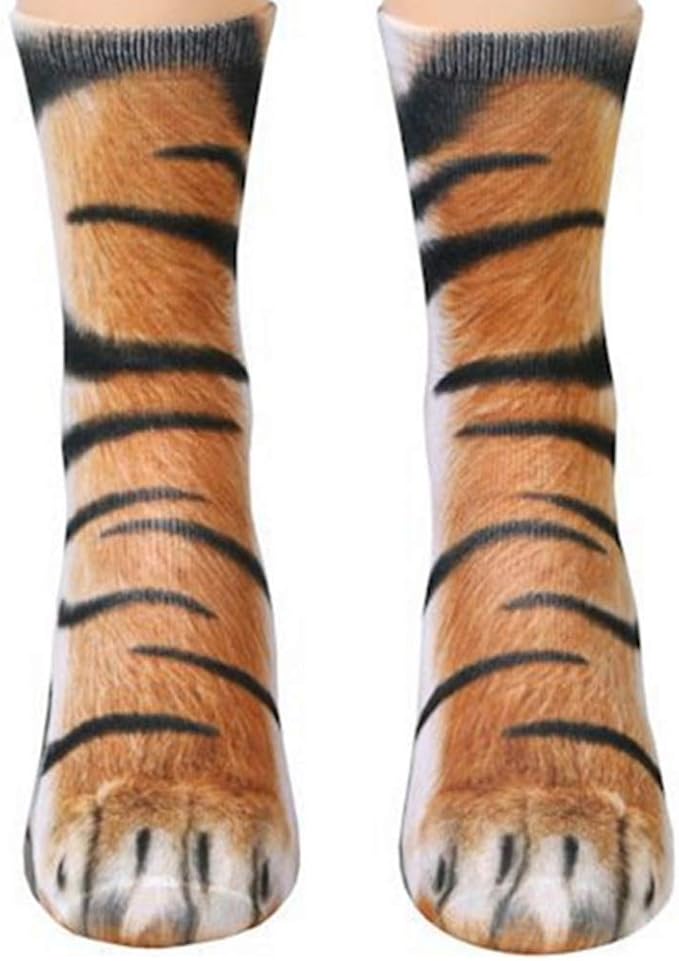 Animal Paws SocksNovelty Animal Socks Crazy 3D Cat Dog