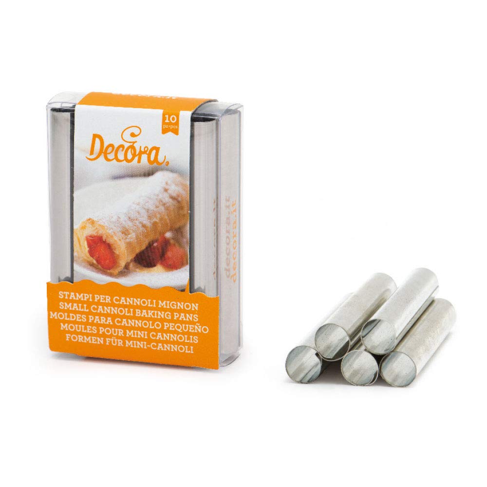Decora 0060201 Cannoli Cute Metal 1,3 x 8 cm Pack of 10