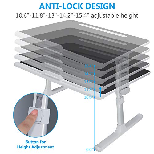 Laptop Desk for Bed, NEARPOW XXL Bed Table Bed Desk for Laptop and