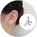 Aifeer Sterling Silver Non Pierced Ear Stud Earrings 5 Pearls Wrap Cuff Clip On Ear Clamp (Single)