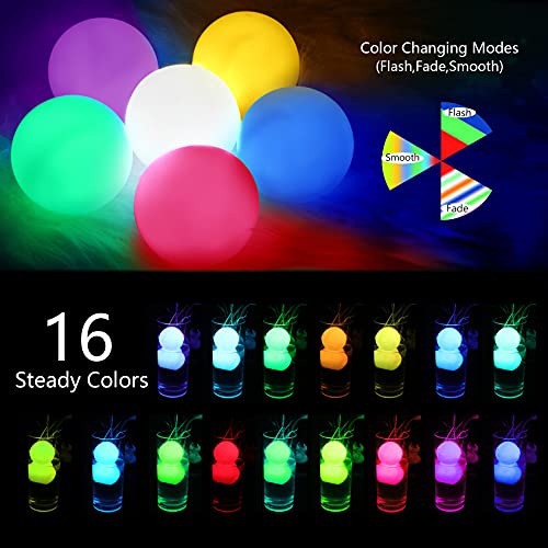 VIDOME Floating Pool Lights Remote Control, 10 Packs Pool Floating Lights, IP67 Full Waterproof