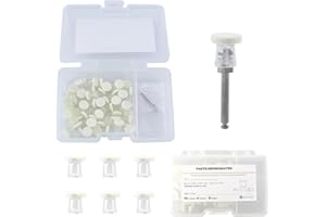 VOCADOK Dental Polishing Paste-Impregnated Disc Composite Polishing Disc Kit Felt Finishing Buff 1 inch Discs with Mandrel High Gloss Polishing (8000-12000rpm/min)