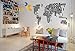 Toprate(TM) English Words World Map Wall Art Decal Sticker Vinyl 45.5