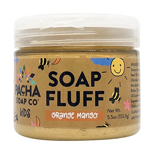 Pacha Soap, Soap Fluff Orange Mango, 5.5 Ounce