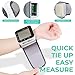 Automatic Wrist Blood Pressure Monitor Voice Broadcast High Blood Pressure Monitors Portable LCD Screen Irregular Heartbeat Monitor with Adjustable Cuff and Storage Case Powered by Battery - Black