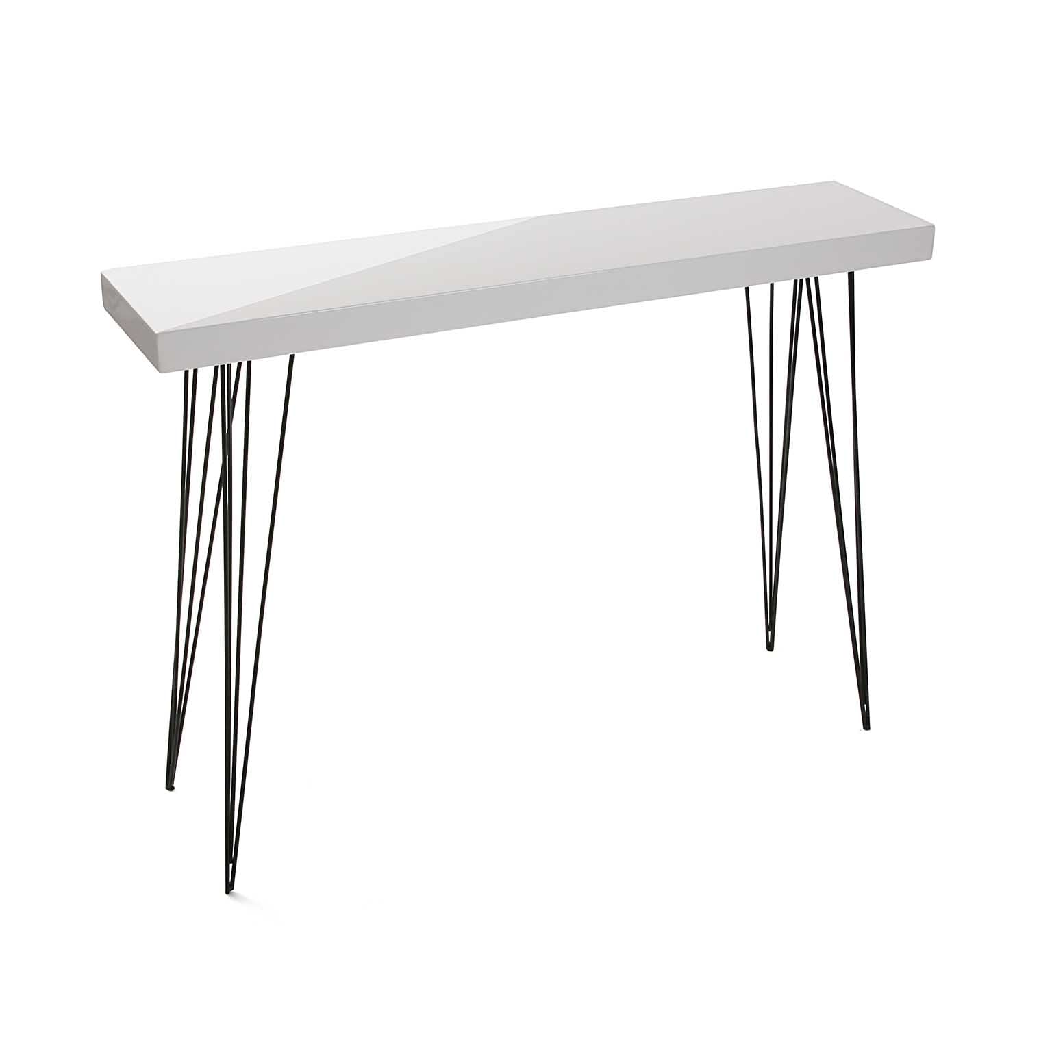 Versa - Lacquered white entrance table DALLAS โ image 1
