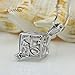 Coobbar Hollow Pearl Bead Cage Pearl Pendant Necklace Include 1pcs Bead Cage Pearl Pendant 2pcs 925 Sterling Chain 4pcs Color Pearl (Love Cube)