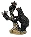MRC Black Bear Decor Bear and Two Cubs Figurine (Bear and Cubs on Tree)