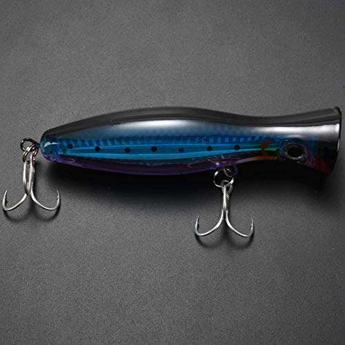 Toogoo 1 Pcs Popper De Peche A Les Yeux 3d Avec Des Crochets Pointus 12cm 42g Leurre Dur De Nappe D’eau?leurre…