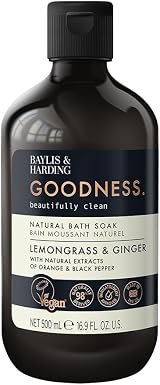 Baylis & Harding Lemongrass & Ginger Bath Soak 500 ml Pack of 3 Vegan view 2