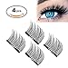 3D Magnetic False Eyelashes by AOSTAR, 0.2mm Ultra-thin Reusable Glue-free Fake Eyelashes(1 Pair 4 Pieces)
