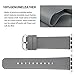 Fullmosa Leather Bands Compatible with Apple Watch Band 49mm 46mm 45mm 44mm 42mm for Men Women, Top Grain Genuine Leather Strap for iWatch Ultra 2/Ultra/10/9/8/7/6/5/4/3/2/1/SE2/SE, Grey/Silver