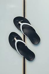 OLUKAI Womens Ho Opio White/onyx Sandal - 10