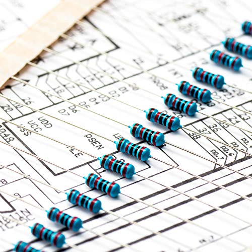 image for Anezus 1760Pcs Resistors 82 Values 1% Resistor Kit 1/4 Watt Metal Film