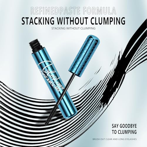 Mascara for Older Women, Black, Waterproof Mascara, Natural, Hypoallergenic, Volumising for Thinning Eyelashes and Sensitive Eyes (Pack of 2)