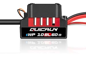 HOBBYWING QuicRun WP 10BL60 G2 Brushless ESC, Black/Red