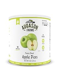 Las granjas de augason liofiliza Apple Dices 8 oz