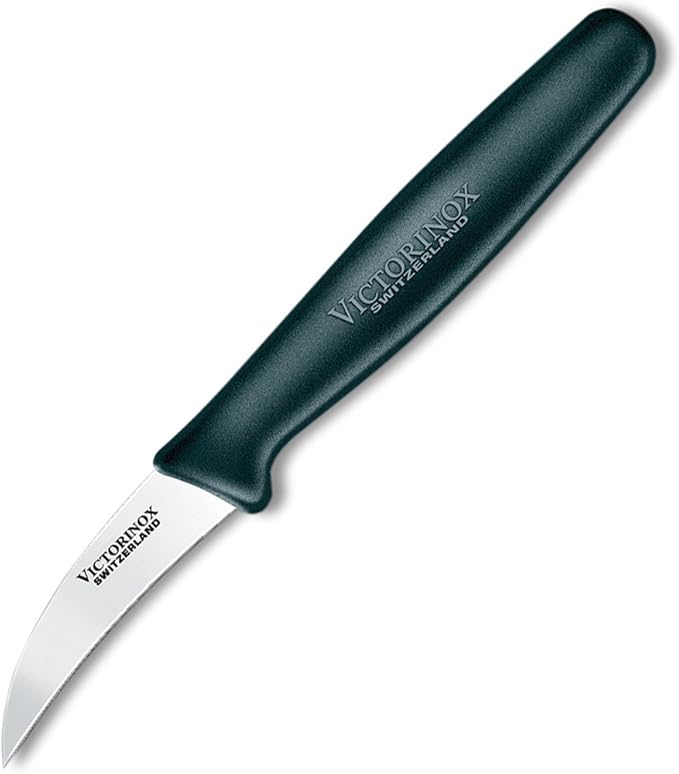 Forschner Knives 40606 Curved Paring Knife with Black Fibrox Handle