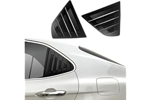 TKREENO for Toyota Camry 2018 2019 2020 2021 2022 2023 2024 Rear Side Window Louver Decorate Cover Rear Air Vent Window Louvers Blinds Covers Auto Accessories (Matte Black)