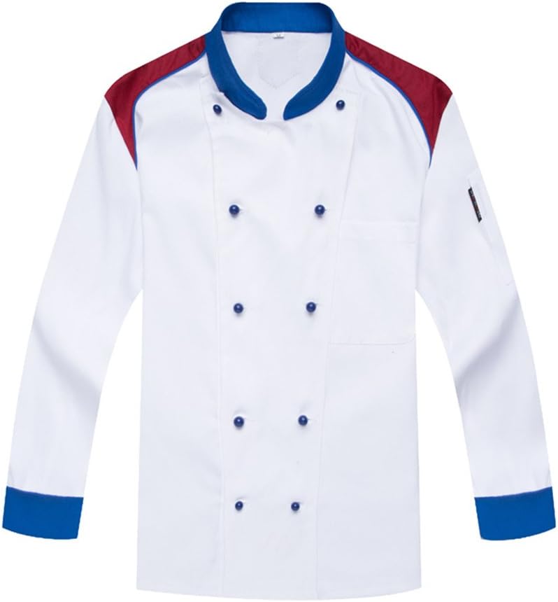WAIWAIZUI Catering Uniforms Chefs Jackets Long Sleeves White