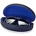ALTEC VISION Sunglasses Case - Fits Extra Large Frames - Navy Blue