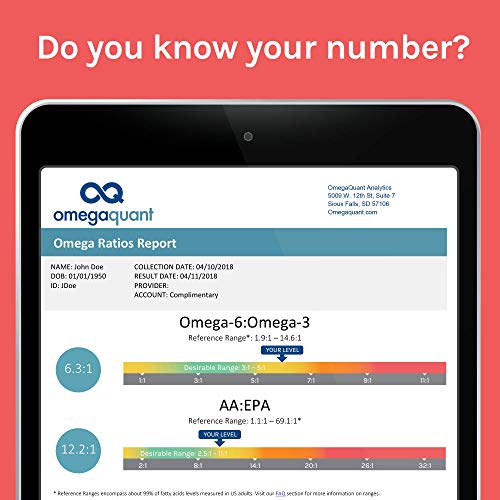 Omega Quant Omega3 Index Plus Test Kit Measures Blood Levels of
