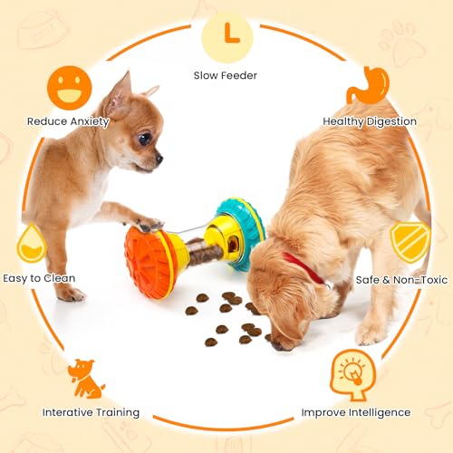 MateeyLife Interactive Dog Toys, Treat Dispensing Dog Puzzle Toys for Medium & Large Dogs, Mental Stimulation & Enrichment Toy, Keeps Pets Busy with Treats