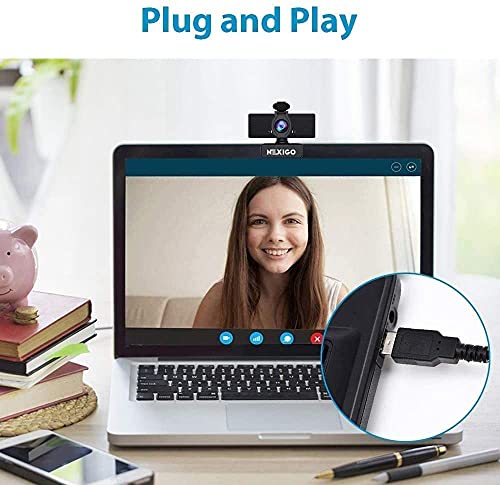 NexiGo N60 1080P Web Camera, HD Webcam with Microphone, Software Control & Privacy Cover, USB Computer Camera, 110… - Image 4