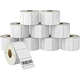 BETCKEY - 3" x 2" (76 mm x 51 mm) Multipurpose & Shipping Labels Compatible with Zebra & Rollo Label Printer,Premium Adhesive & Perforated [10 Rolls, 7500 Labels]