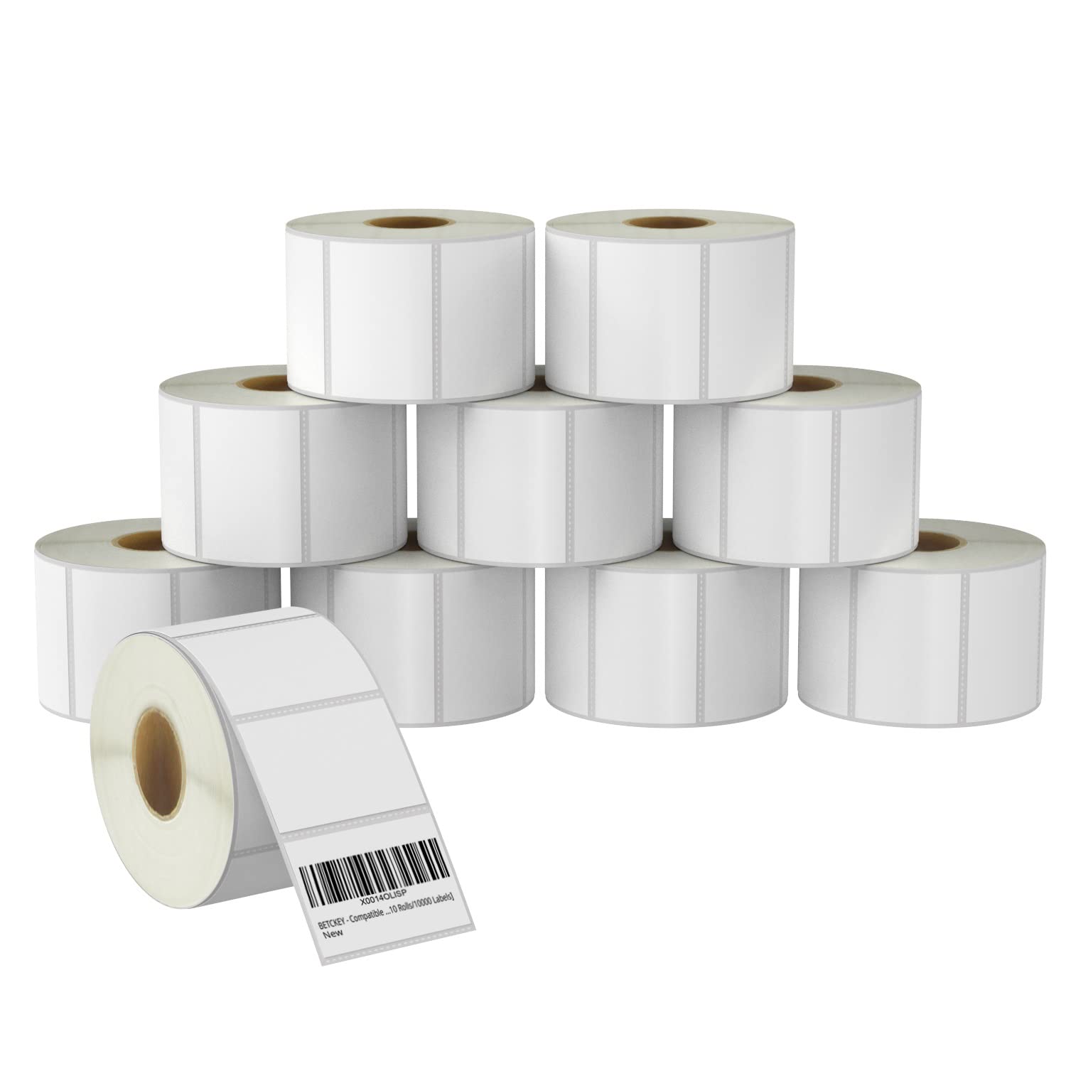 BETCKEY 76mm x 51mm Multipurpose Thermal Labels, 750 Per Roll, Zebra Compatible, 10 Roll/7500 Labs