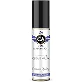 CA Perfume Impression of Clean Musk Unisex Eau De Parfum Musk Scent Long Lasting Unisex Fragrance Travel Size TSA Ready for Day and Night Wear 0.33 Fl Oz 10ml