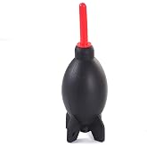 FocusFoto PRO 6.6 Inch Rubber Rocket Air Blower Duster Cleaner Dust Cleaning for DSLR Camera CCD Lens Keyboard Red