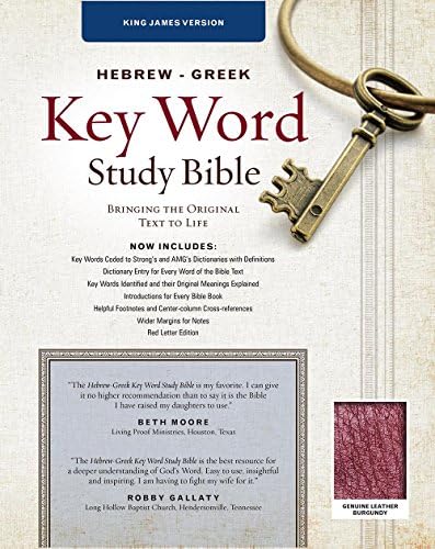 語学・辞書・学習参考書 THE BIBLE WITH BACH The Hebrew-Greek Key Word Study Bible: NASB-77 Edition, Hardbound