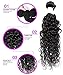 Perstar Water Wave Human Hair Bundles Brazilian Water Wave Hair 4 Bundles with 4x4 Lace Closure Curly Wave Bundles with Closure 8A Grade Unprocessed Virgin Human Hair Extensions 18