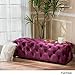 Christopher Knight Home Piper Velvet Ottoman, Fuchsia